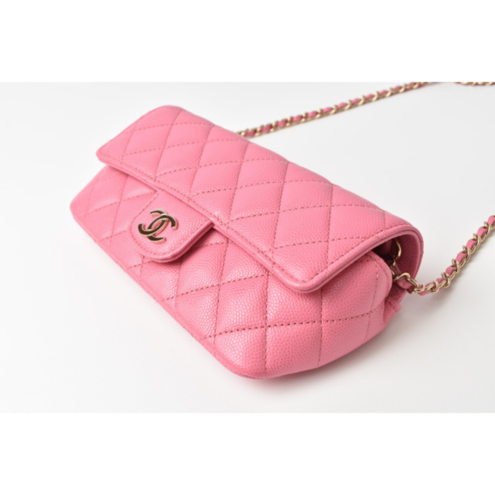 Chanel Pink bag mini shoulder smartphone pouch